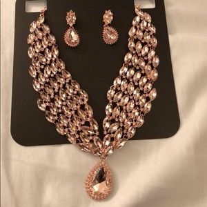 Necklace and earrings